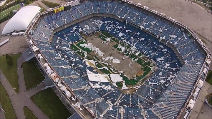 An Abandoned Stadium