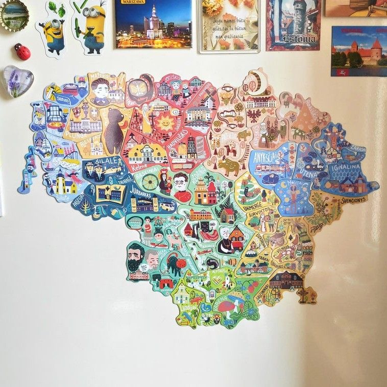 Lithuanian Magnet Map